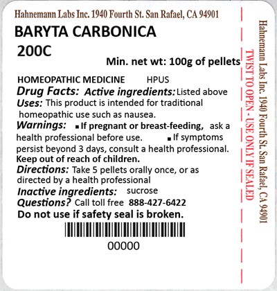 Baryta Carbonica 200c 100g (Baryta Carbonica 200c 100g)